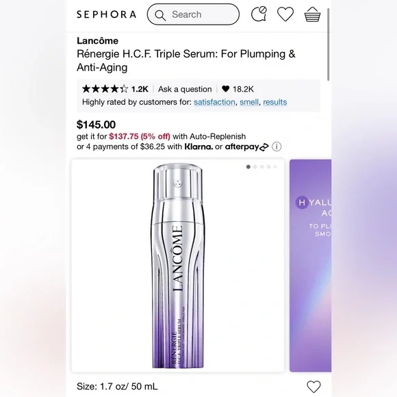 LANCÔME RENERGIE HCF TRIPLE SERUM